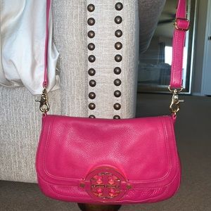 TORY BURCH AMANDA Crossbody Magenta Pink